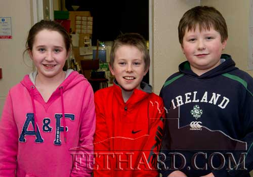 Photographed at the Open Evening at Fethard Patrician Presentation Secondary School are L to R: Orla Burke, Danny O'Regan and Conor Burke.