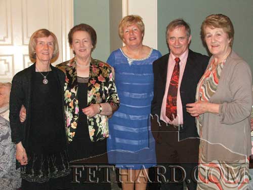 Photographed at Fethard Bridge Club's 'President Prize' are L to R: Breda O'Grady, Joan Kelly, Ann O'Dea, David O'Meara and Nell Broderick