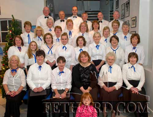 Fethard's new Choral Society photographed with director Ann Barry in the Abymill Theatre before their first public performance in the Augustinian Abbey. Back L to R Paddy Broderick, Larry O'Gorman, Paul Hayes, David Tobin, Michael McCarthy, Jimmy Trehy. Fourth Row L to R: Mary Healy, Chrissie Cummins, Jocie Fitzgerald, Anita Maguire, Nell Broderick. Third row L to R: Maria O'Dwyer, Gemma Burke, Susanna Manton, Majella Walsh, Mairéad Fitzpatrick. Second Row L to R: Tina Whyte, Amy Lalor, Emma Lalor, Ciara Tillyer, Mary Smyth, Geraldine McCarthy, Marie Moclair, Shirley Clooney. Front L to R: Marian Gilpin, Joan Halpin, Noreen Sheehy, Ann Barry with Fiona Barry, Agnes Evans and Marie Smyth.