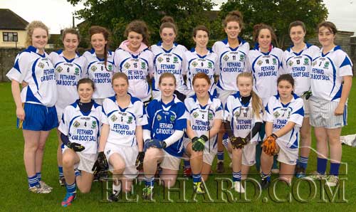 Fethard's Minors began their championship campaign on Sunday, September 30. Pictured Back L to R: Evie O'Sullivan, Deirdre Dwyer, Annie Prout, Katie Butler, Aine Phelan, Aimee Pollard, Lucy Butler, Aobh O'Shea, Karen Hayes, Emma Walsh. Front L to R: Ciara Hayes, Molly O'Meara, Sadhbh Horan, Niamh Shanahan, Kate Davey and Laoise Stapleton.