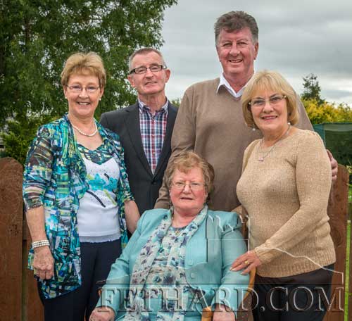 Kitty O'Donnell (front) with L to R: Theresa Hanrahan, Frank Hanrahan, Willie Ryan and Judy Ryan