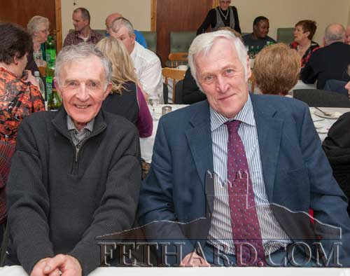 Photographed at the Augustinian Abbey party for church helpers are L to R: Vincent Doocey and Michael Smyth