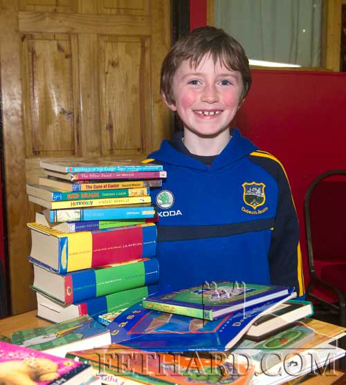 David O'Brien, Redcity, looking at some of the children's books available at the Tipperariana Book Fair in Fethard
