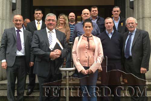 Delegation from Fethard&rsquo;s Dawn Fresh Foods, photographed on Thursday, September 12, in Dublin where they met representatives from Enterprise Ireland Board and Richard Bruton, Minister for Jobs, Enterprise and Innovation.