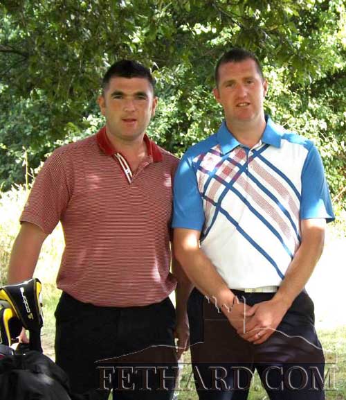 Daily Stars hoping to be monthly stars – Colin Allen and Shane Kenny who were part of the team to win the Star Newspaper All-Ireland Golf Society Challenge. Both were nominated for the September achievement award.