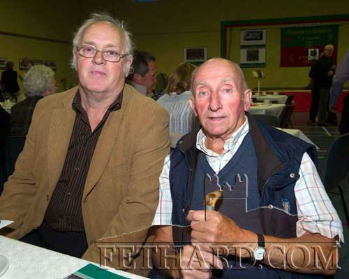 Photographed at the launch of 'The Green above The Red', at C.J. Kickham's GAA Club in Mullinahone are L to R: Miceál McCormack and Paddy Power