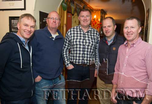 Photographed at the presentation of the Butler's Bar Sports Achievement Award for October are L to R: Michael Moroney, John Hurley, Mick O'Mahoney, John Neville and Padraig Spillane.