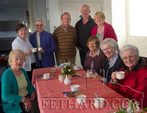 Photographed at Fethard Bridge Club's Coffee Morning in the Town Hall, in aid of South Tipperary Hospice are L to R: Noreen Evans, Carol Kenny, Sr. Marie, Jimmy Connolly, Kevin O'Dwyer, Gemma Kenny, Margaret Doocey, Kay St. John and Pauline Morrissey.