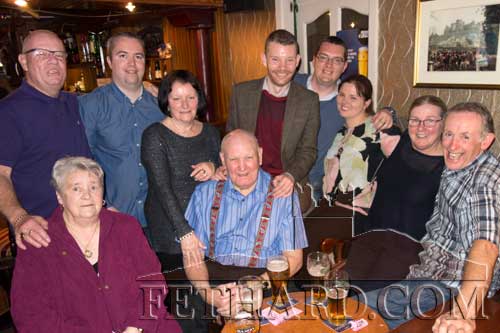 Members of the Sullivan family from Woodvale Walk, Fethard photographed with relatives from Scotland at a family gathering in Lonergan's Bar last weekend. 