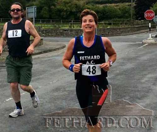 

Ginny Hutton running at the county senior 10-mile road championships in Ballynonty