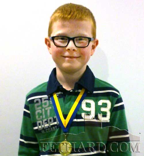 
Mark O’Meara, u10 gold medal winner in the Community Games boys handwriting event.