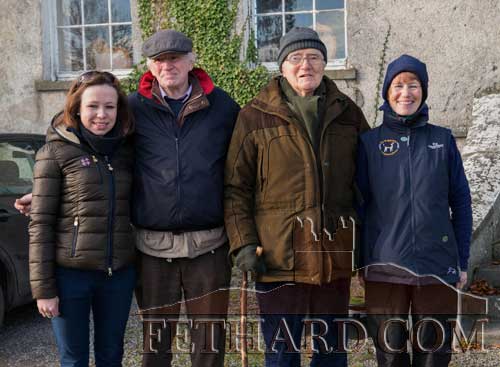 Photographed at the Balluskey Harriers Meet at The Rectory Fethard on Sunday last, November 22, are L to R: Mary Jane Kearney, Liam Leahy, Tony Newport and Catherine Kearney.