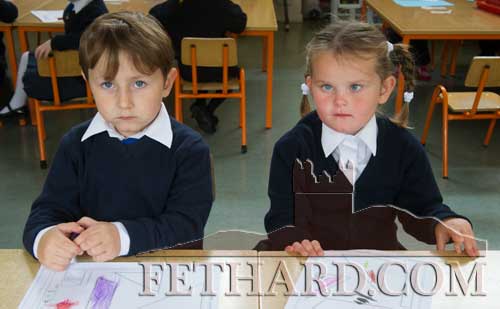 Starting school at Fethard Holy Trinity National School were L to R: Vladislav Dedyuk and Shakira Cawley.