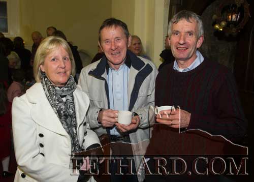 Photographed at the Carol Service at Holy Trinity Church of Ireland, Fethard, are L to R: Catherine Kennedy, Joe Keane and Eamon Kennedy.