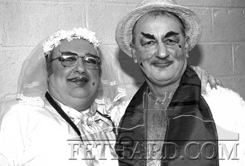 Bill O’Sullivan and Tom Purcell in fancy dress at the ‘Fethard Bachelor of the Year’ competition held at Fethard Ballroom on February 24, 1995.