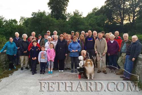 Some of the large group that turned out for the ‘mid-summer’s walk’ in Grove Estate, Fethard.