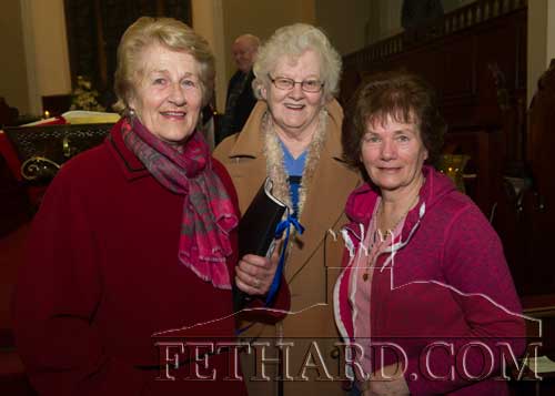 Photographed at the Carol Service at Holy Trinity Church of Ireland, Fethard, are L to R: Nell Broderick, Agnes Evans and Marie Murphy
