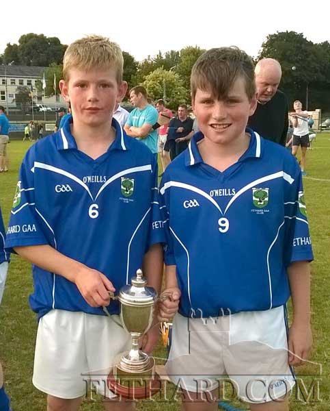 Fethard U12 South Hurling Champions team members and cousins L to R: Jack Quinlan and Sean Moroney