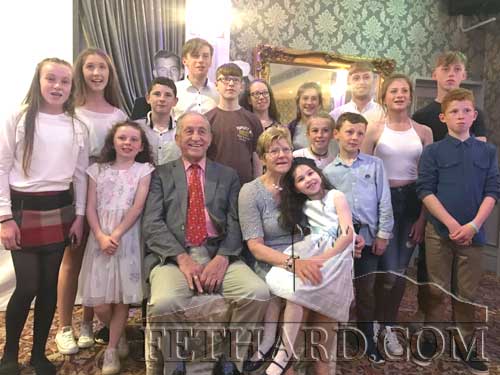 Congratulations to Sean and Breda Spillane, Tullamaine, who recently celebrated their 50th Wedding Anniversary with their family and many friends. Sean and Breda are photographed above with their grandchildren.