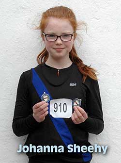 Johanna Sheehy who won silver in the walk and bronze in the 1500 meters at the County Tipperary track and field championships in Templemore