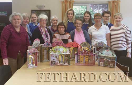 Participants from Fethard and District Day Care Centre photographed while preparing their exhibition pieces for Tipperary Bealtaine Festival with pupils from Fethard Patrician Presentation Secondary School. L to R: Joan Heffernan, Dolores Oâ€™Donnell, Sinead Sheridan, Mary Fitzgerald, Noreen Allen, Tina Shine, Amy Donovan, Eileen Needham, Shona Oâ€™Neill, Mary Morgan, Mark Hayde and Geraldine McCarthy (Day Care Centre Supervisor).