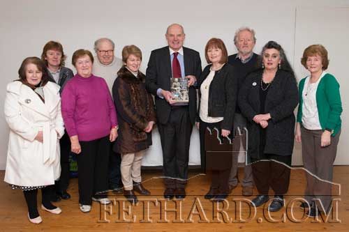 Members of Fethard Historical Society photographed with the winner of the Tipperariana 'Book of the Year' for 2016 at the presentation held last weekend in the Abymill Theatre. The winning book was 'Lorrha People in the Great War' by Gerard O'Meara. L to R: Frances Murphy, Catherine O'Flynn, Ann Gleeson, Gerry Long, Mary Healy, Gerard O'Meara (author), Mary Hanrahan, Terry Cunningham, Pat Looby and Marie Murphy. This year’s Book Fair will be held in Fethard Ballroom on Sunday, February 12. 