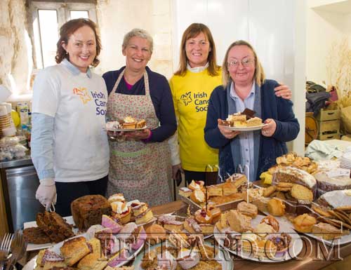 Helping at the Daffodil Day Coffee Morning at Fethard Town Hall are L to R: Sinead Hyland, Jane Ronan, Anne Moloney and Grace Pollard
