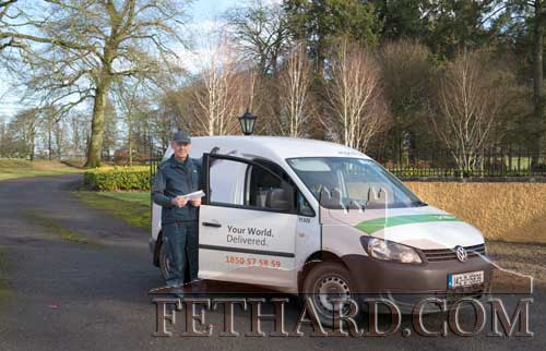 Local postman, John Fogarty, making his way around the Coleman, Coolmoyne, Tullamaine postal route for the last time on Friday, January 27, 2017