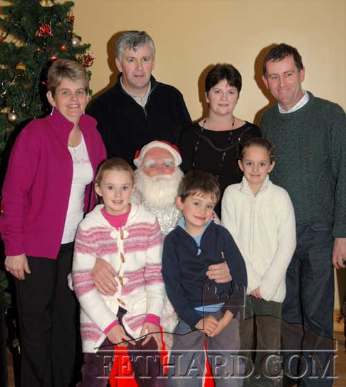 Photographed with Santa at the Slievenamon Golf Club 'Christmas Party' on December 9, 2007 are Back L to R: Mary and Percy Butler, Majella and Michael Hayde. Front L to R: Laura Butler, Santa, Mark Hayde and Aileen Butler.