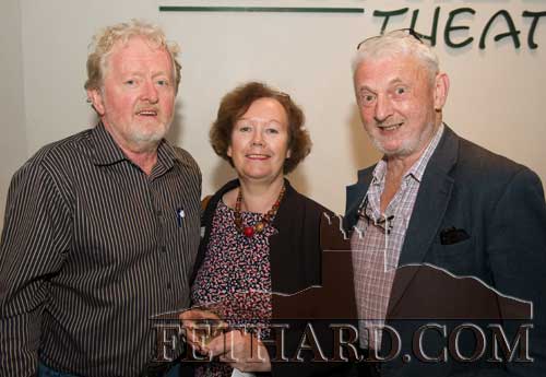 Photographed at SeÃ¡n Tyrrell's 'Message of Peace' Show in the Abymill Theatre Fethard are L to R: Terry Cunningham, Mary Alice Oâ€™Connor and Jeremiah Long.