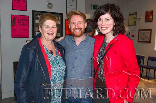 Photographed at SeÃ¡n Tyrrell's 'Message of Peace' Show in the Abymill Theatre Fethard are L to R: Sheila Forest, Michael Bourke and Shannon Forest.