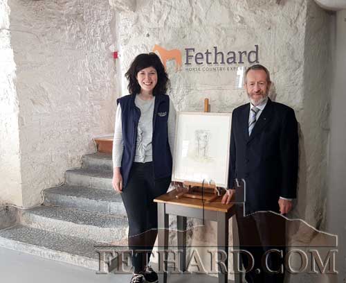 Youâ€™d never know who might drop in! â€“ Sean Kelly MEP, while on a whistle stop tour to Fethard on Friday last, said that he always loves visiting Fethard and found our FHC Experience 'Truly beautiful & fascinating'. Sean is photographed above with Shannon Forrest (manager FHC Experience). 