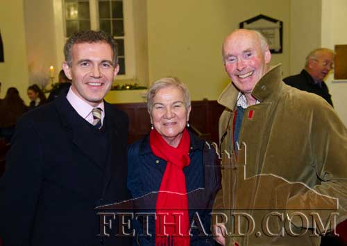 Photographed at the Christmas Carol Service at Holy Trinity Church of Ireland, Fethard are L to R: David Butler, Peig Butler and Richard Craig White