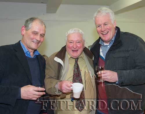 Photographed at the 30th Anniversary Celebrations of Fethard Historical Society are L to R: Peter Grant, Liam Burke and Conor Maguire