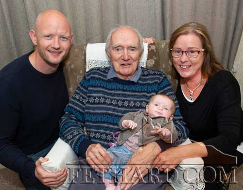 Four generations of Newports – Tony Newport, Congress Terrace, Fethard, photographed with his daughter Liz, grandson Derek and great-grand-daughter Freyja.