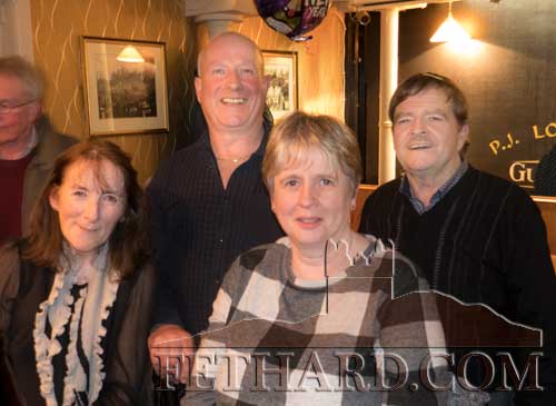 L to R: Maura Ryan, John Pollard, Monica Pollard and Brud Roche enjoying the New Year celebrations in Fethard