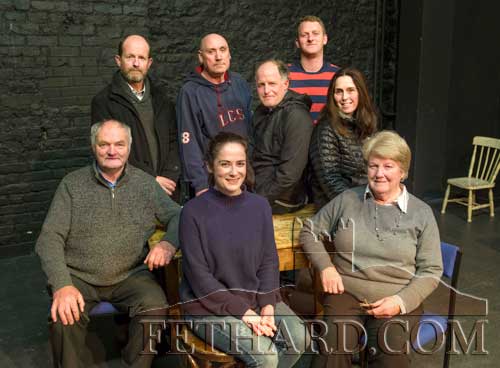 Fethard Players cast members of Sive photographed while taking a break from rehearsal in the Abymill Theatre. Back L to R: Colm McGrath (Thomasheen SeÃ¡n Rua), Pat Dunne (Pats Bocock), Liam Oâ€™Connor (Mike Glavin), Tom Gilpin (Carthalawn), Mia Treacy (Mena Glavin). Front L to R: Joe Hanly (SeÃ¡n DÃ³ta), Maeve Moclair (Sive), and Anne Connolly (Nanna Glavin). Missing from photo is Alan Bourke (Liam Scuab). The play is produced by Jimmy O'Sullivan and takes place in the Abymill Theatre, from Tuesday, April 24, to Saturday, April 28. Booking now at Fethard Town Hall (FHC Experience), Tel: 085 2045909.