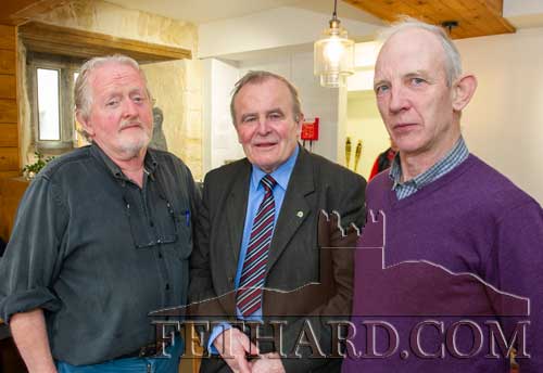 Photographed at the Poetry â€˜Surprisesâ€™ held at FHC Experience in Fethard Town Hall, celebrating Poetry Ireland Day. L to R: Terry Cunningham, John Fahey and Seamus Barry 