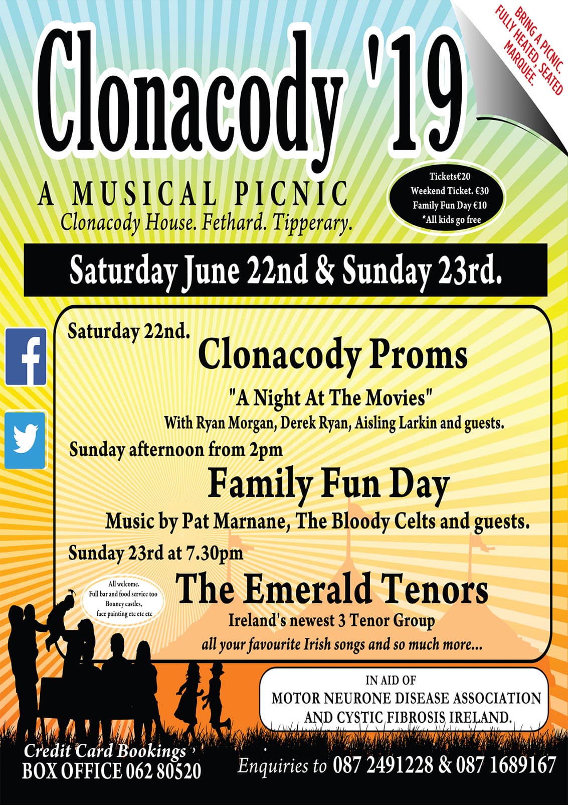 Clonacody '19 poster of events
