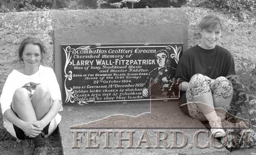 Susan Hayes and Patsy Ivors pictured on June 29, 1993, at a plaque erected by Comhaltas CeoltÃ³iri Ã‰ireann in honour of local musician Larry Wall-Fitzpatrick who died in 1955.