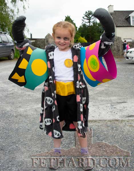 Kate Butler as 'Katie Taylor' at the Fethard Festival Fancy Dress Parade
