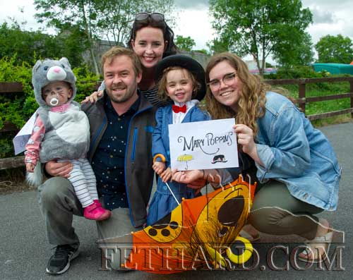 Photographed at the Fethard Festival Fancy Dress Parade are Matthias Euchner, Helen McCormack Euchner with their two children Éinín and Fianna, and friend. 