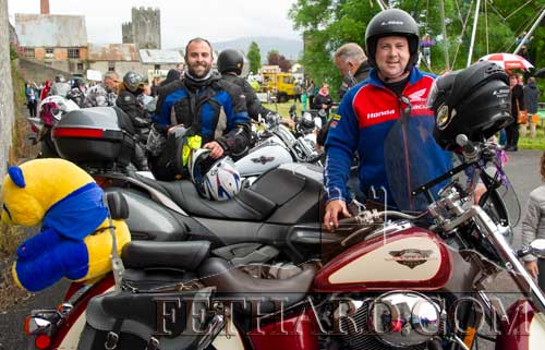 Local bikers Sal Farag and Cathal Brett (right), who were part of the ‘BikeFest in Fethard’ entry