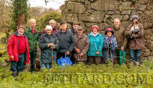 A group of hardy souls that braved the elements on Sunday, November 24, to recite the â€˜November Rosaryâ€™ at Kilmaclough Graveyard on Grove Estate, Fethard 
