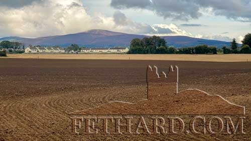 Work commences on Fethard Town Park site, October 1, 2020, with picturesque Slievenamon overlooking progress