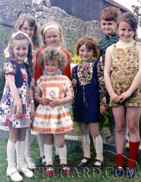 
Friends from St. Patrick’s Place c.1974 L to R: Roseanne O’Meara, Louise O’Meara, Alice Ryan (back), Susan O’Meara, Mary Ryan, Philip Ryan and Julia Ryan.