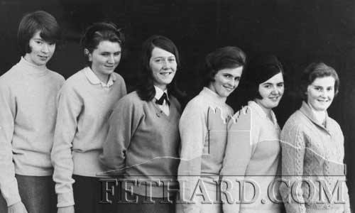 Presentation Convent Leaving Certificate Class of 1967 in Fethard. L to R: Ann Smyth, Jacinta O'Flynn, June Kennedy, Rita O'Donnell, Camilla Garry and Margaret Walsh.