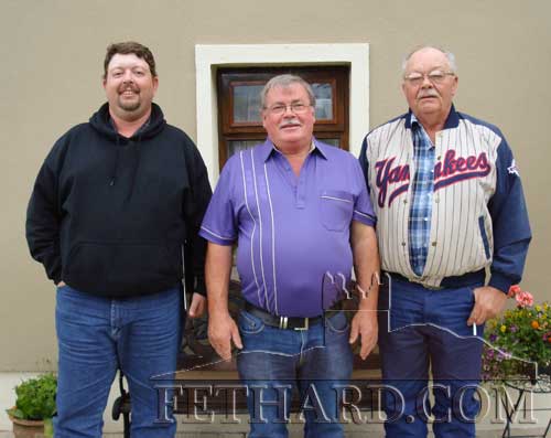 Shawn Tobin sent us this photograph taken on July 18, 2015 when he and his Uncle Ron visited Fethard to meet relatives.. L to R: Shawn Tobin, Pat Tobin (Fethard) and Ron Tobin.