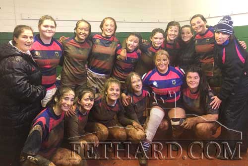 Smiles all-round from our Fethard Rugby U16 Girls after winning their last round of the Munster League in wet and muddy conditions against a strong Clonakilty team. Well done!