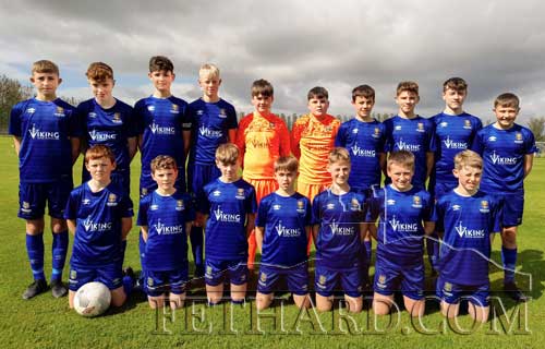 Waterford FC Under-13 soccer team that started their League of Ireland campaign on Saturday last. Included are three Fethard players Ben Allen (Back 6th from left), Charlie Walsh (Back last on right) and Sami Laaksonen (Front 4th from left). 
